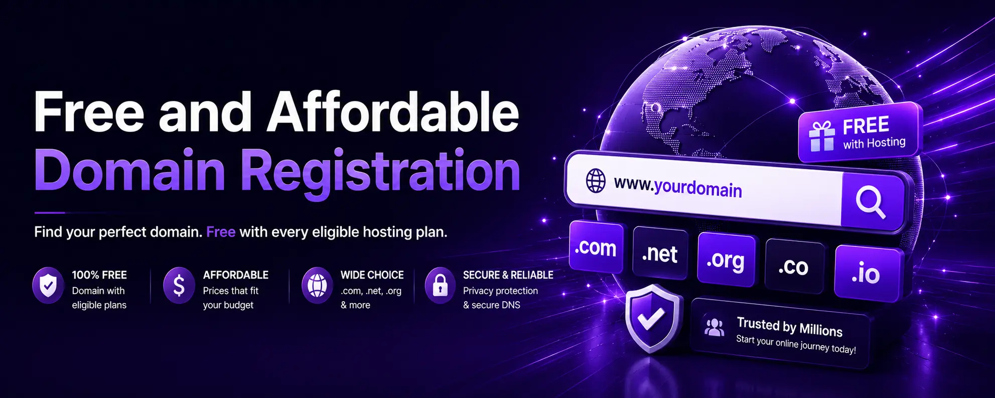Free and Affordable Domain Registration 